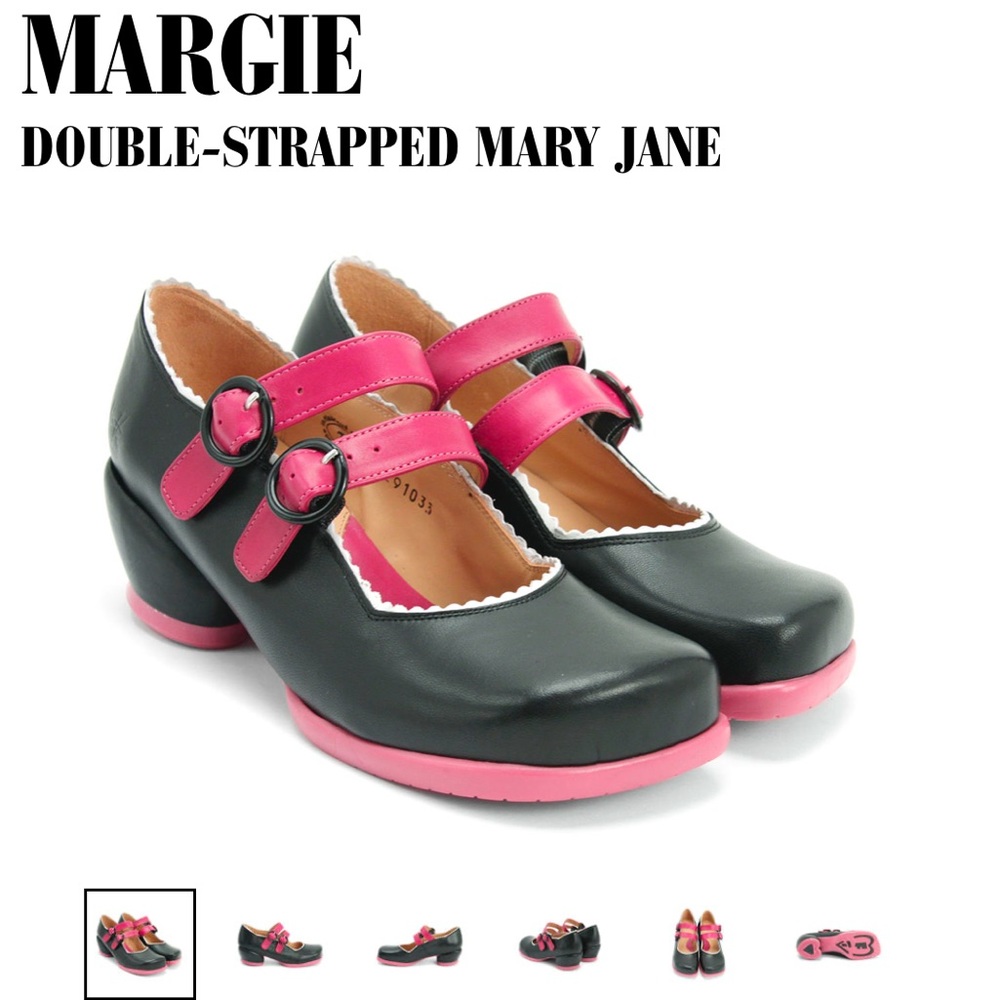 FLUEVOG MARGIE DOUBLE-STRAPPED MARY JANE 7